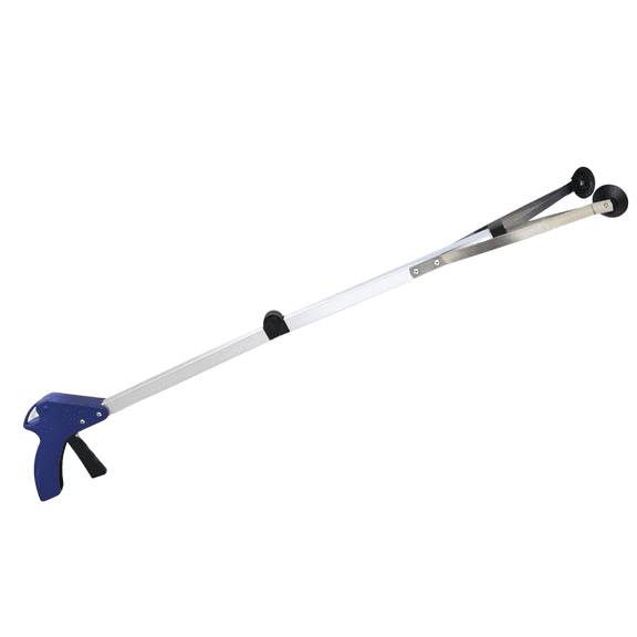 Dependable Industries Extendable Reach Tool – Lightweight 31.5" Blue Aluminum Grabber with Secure Suction Grip – Ideal for Home & Office