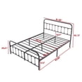 thumbnail image 2 of Gewnee Queen Size Metal Bed Frame,Sturdy Steel Slats & Center Support,No Box Spring Needed,Easy Assembly,Under-Bed Storage, 2 of 10