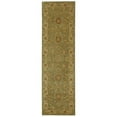 thumbnail image 3 of SAFAVIEH Antiquity Clematis Traditional Floral Wool Area Rug, Green/Gold, 8' x 8' Round, 3 of 10