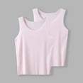 thumbnail image 2 of ZACPNCV Girls Tank Tops Kids Toddler Solid Sleeveless Undershirt Girls Dance Tops Cotton Basic Undershirts Athletic T-Shirts Pink 14-15 Years, 2 of 5