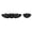 Transparent black, variant on Whaledi Cooling Gel Wrist Pad Set For Typing Comfort Cloud Texture Mouse Keyboard Mat