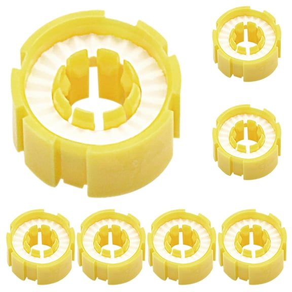 Homoyoyo Inflatable Life Vest Bobbin Yellow Plastic Watersoluble Technology for Daily Use 7Pcs