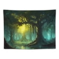 thumbnail image 5 of PRATYUS Fantasy Forest Tapestry Tree in Forest Fantasy Plant Magical Forest Tapestry,Wall Hanging Art Tapestries for Home Decor Wall Hanging  40x30inch, 5 of 6