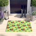 thumbnail image 2 of Green Chicken Rooster Sunflower Flannel Non Slip Door Rugs,Washable Door Mats Indoor,Decorative Door Mats,Dirt-Resistant and Absorbent Doormat for Entrance,Bedroom,Kitchen,Bathroom,31.5"x17", 2 of 4