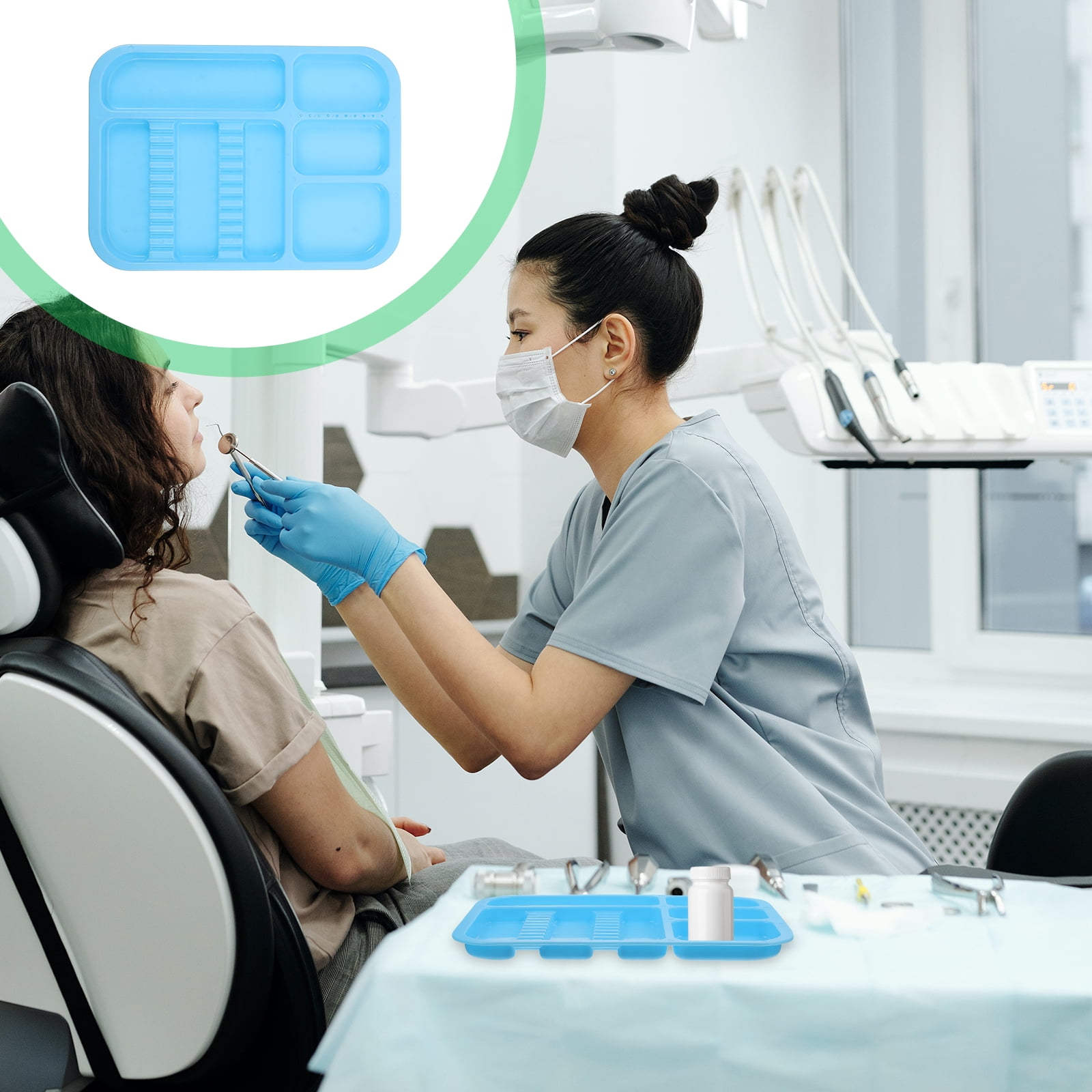 Shuliwen Blue Autoclave Instrument Tray for PMU Salons