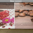thumbnail image 6 of Ambesonne Coffee Place Mats Set of 4, Mugs Polka Dots Flowers, Standard Size, Brown Red, 6 of 6