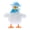 White, variant on BESTSKY Chicken Toys,Interactive Plush Chicken Farm Animal Toys,Hilarious Fun and Surprise Chicken Stuffed Animal,Yellow,30cm