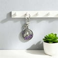 thumbnail image 1 of Exquisito Llavero Decorativo con Colgante Conmemorativo de Cabeza de Caballo Morado, 1 of 6