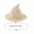 thumbnail image 4 of Xfvqtps Halloween Witch Hat for Women Wide Brim Foldable Halloween Spire Hats for Party Accessory Orange, 4 of 5