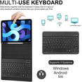 thumbnail image 5 of Kvago iPad Keyboard Case for Apple iPad Air 4th 5th Generation 10.9" 2022 Bluetooth Keyboard Built-in Pencil Holder Black, 5 of 8