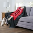 thumbnail image 2 of The Northwest 1CTN-23600-0042-OOF 50 x 60 in. Cartoon Network Adventure Time Shades of Red Silk Touch Throw Blanket, 2 of 5