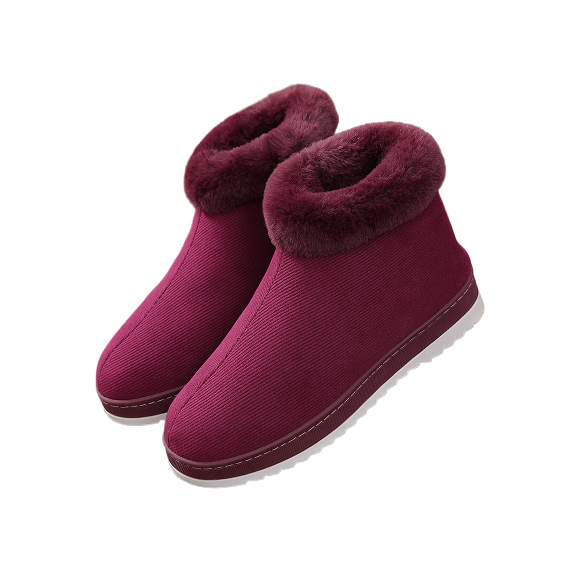 Fuzzy winter boots hotsell