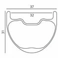 thumbnail image 2 of ORIGIN8 Bolt Carbon MTB DH RIM OR8 27.5 584x32x31 BOLT UD CARBON MTB TBLS 32 DISC BK, 2 of 2