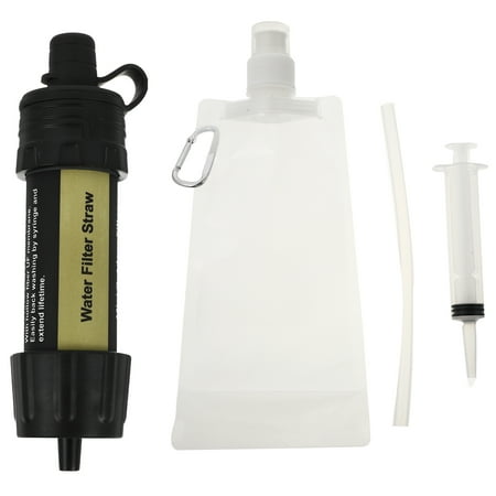 

OUNONA Water Portable Purifier Filter Filtration Gear Strainer Mini Outdoor Container Drinking Filter Survival Travel Emergency