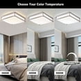 thumbnail image 3 of C Cattleya 15.75 in. LED Flush Mount Light Dimmable 23W Selectable 3000K/4000K/5000K -Brushed Nickel, 3 of 6