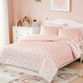 thumbnail image 2 of Juego de ropa de cama Wink Deer Kids, color rosa, 5 piezas, doble con edredón, 2 of 6