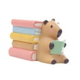 thumbnail image 3 of bedienty Small Capybara Flower Pot Cute Resin Planter Pot for Windowsill Home Kitchen Side Lying Read Book, 3 of 4