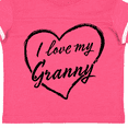 thumbnail image 4 of Inktastic I Love My Granny in Black Chalk Heart Boys or Girls Toddler T-Shirt, 4 of 5