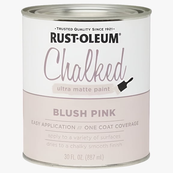 1 Qt Rust-Oleum Brands 285142 Blush Pink Chalked Ultra Matte Paint
