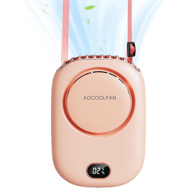 Portable Neck Fan, Handheld Mini Fan Small Personal Fan, Hand Held Fan USB Rechargeable Eyelash Fan for Kids Girls Boys Woman Man Home Outdoor T