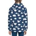 thumbnail image 6 of Naloa Cute Goose On Blue Sky Teenage Zipper Hoodie, Long Sleeve Zip Up Hoodies Casual Jackets Tops for 7-12 Years-Medium, 6 of 6