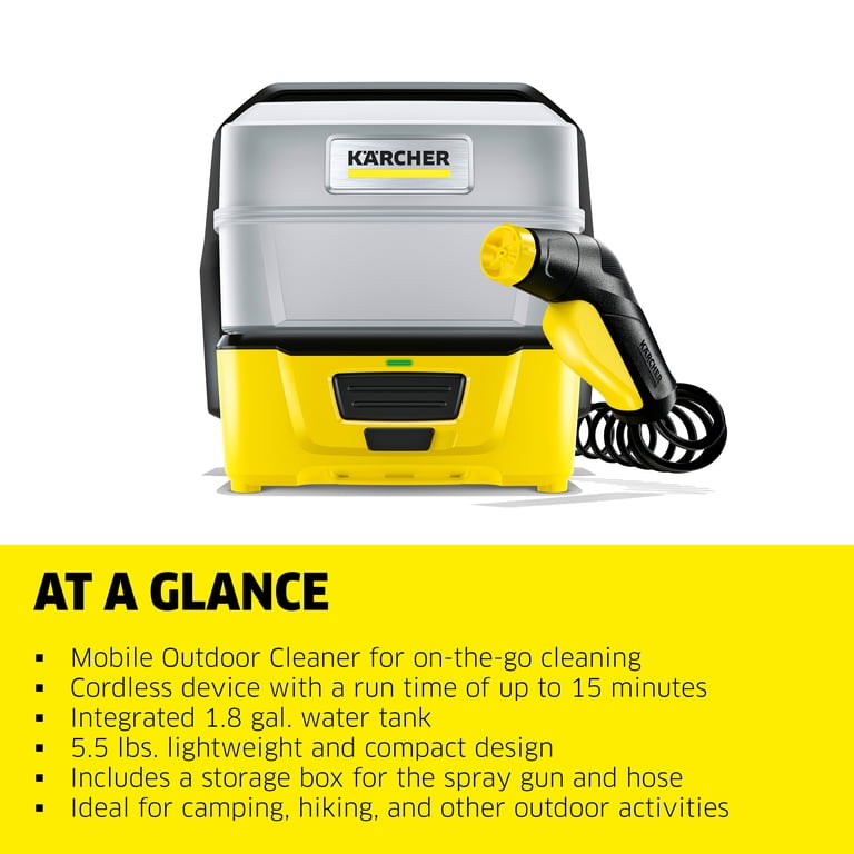 Karcher OC 3 Plus, Cordless Pressure Washer, Battery Operated, for