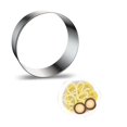 thumbnail image 1 of Style 4 Moldes para hornear de anillo de acero inoxidable de cocina para hornear velas y galletas Diy, 1 of 5