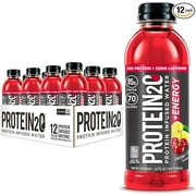 Protein2o 15g Whey Protein Infused Water Plus Energy, Cherry Lemonade, 16.9 oz Bottle (Pack of 12)