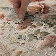 thumbnail image 5 of Ambesonne Floral Eucalyptus Jigsaw Puzzle Durable Cardboard, Soft Efflorescent, 1000 pcs, Rose Warm Taupe Green, 5 of 6
