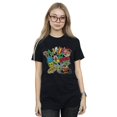 thumbnail image 2 of DC Comics T-Shirt Boyfriend en Coton pour Femmes Teen Titans Go Robin Montage, 2 of 3