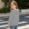 thumbnail image 6 of PureCasa Girls' Sweatshirts 3-14 Years Pullover Hoodie Long Sleeve Drawstring Oversized Street Sweatshirts with Pocket, 6 of 9