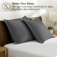thumbnail image 5 of Bare Home Pillow Sham Set - Premium 1800 Collection - Double Brushed - Euro, Gray, 5 of 9