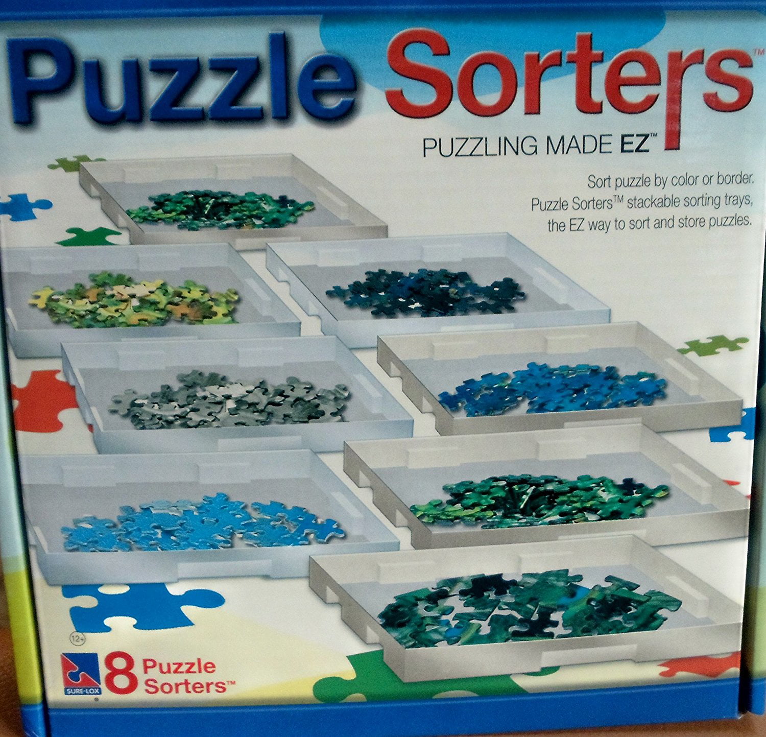Puzzle Sorting Trays Sure-lox 8 Piece Stackable BB40/2 