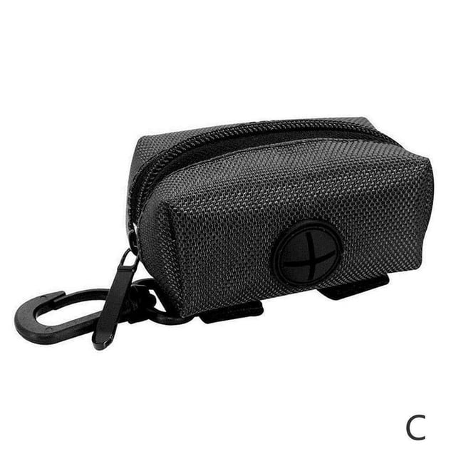 Pet Dispenser Waste Bag Holder for Dog Poop - Travel Convenient, Black/Blue