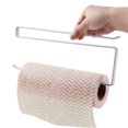 thumbnail image 4 of Contenedores Soporte de papel de rollo de metal simple cocina hogar baño toallero soporte (blanco) Ehuebsd Libre de BPA, 4 of 9