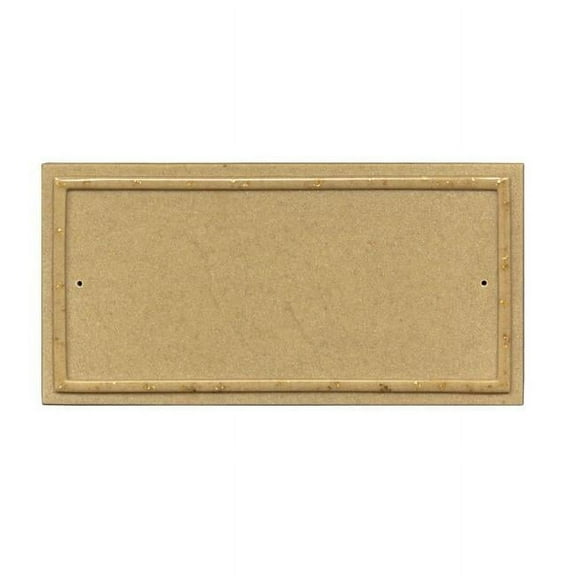 10 in. Ridgestone Rectangle Crushed Stone Do It Yourself Kit Address Plaque in Sandstone Color