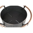 thumbnail image 4 of Fire Sense Fire Pit Copper Rail Steel Fire Bowl with Weave Pattern Included Screen Lift Tool-Antique Bronze-27.5", 4 of 13