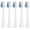 white 5pcs, variant on 10 Pcs Replacements Toothbrush Heads Deep Clean Toothbruh Heads For AquaSonic Duo and Home Dental Center Electric Toothbruh