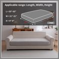 thumbnail image 2 of Sectional Couch Covers Wear Stretch Sofa Covers Washable Soft Couch Cushion Covers Slip Furniture Protector Sofa Slipcovers for Pets( Pieces Seaters+ Chaise Dark ), 2 of 7
