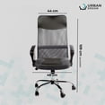 thumbnail image 2 of Silla Ejecutiva para Oficina, Urban Design, Ergonómica, Soporte Lumbar, Reclinable 145Â°, varios colores gris oscuro Grande Urban Design BL-2001 / SA-4006, 2 of 10