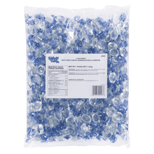 Exclusive Clear Mints, 1.3 kg (2.86 lbs) – Refreshingly Pure & Minty Hard Candy Bulk Bag