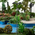 thumbnail image 2 of Guardoinrt Scale Streetlight Table Scene Mini Train Lamppost DIY Miniature Lightweight Metal LED Lamps Garden Yard Decorations Green（1:120）（Warm）, 2 of 6