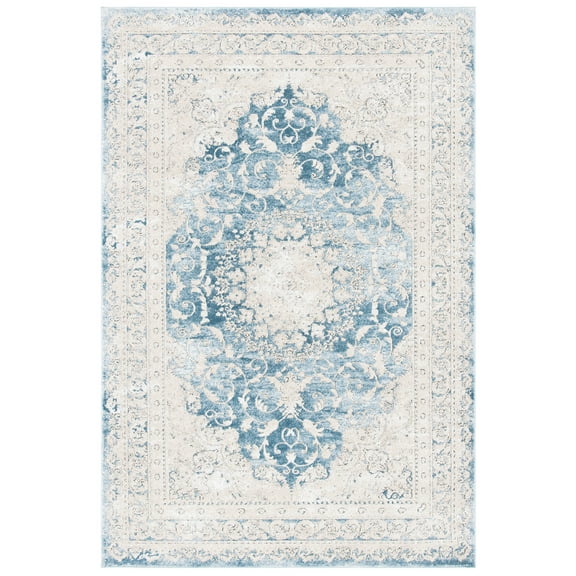 SAFAVIEH Palermo Diggory Oriental Area Rug, Blue/Beige, 5'1" x 7'6"