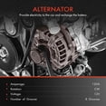 thumbnail image 3 of A-Premium Alternator Compatible with Dodge Ram 2500 3500 1994-1998, D250 D350 W250 W350 1990-1993, L6 5.9L, Diesel, 120Amp 12Volt CW 8-Groove Clutch Pulley, Replace# AND0071, 40052006, 3 of 9