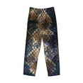 thumbnail image 4 of Disketp Watercolor Snake Skin Men'S Pajama Pants - Ultra Soft Fleece Sleep And Lounge Pants (Size: S-Xxl), 4 of 9