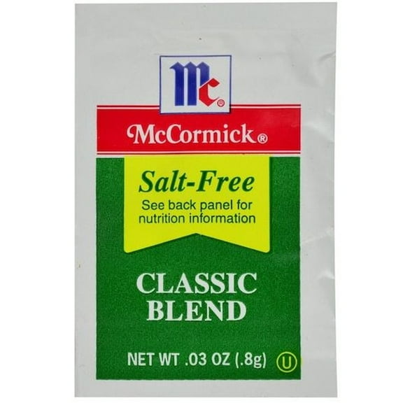 McCormick Culinary Salt-Free Classic Blend, 0.8 Gram -- 300 per Case.