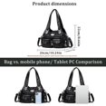 thumbnail image 2 of Sunyuer Soft PU Leather Tote Bag for Women, Large Capacity Hobo Handbag Shoulder Bags Multi-Pocket Crossbody Bag, 2 of 7