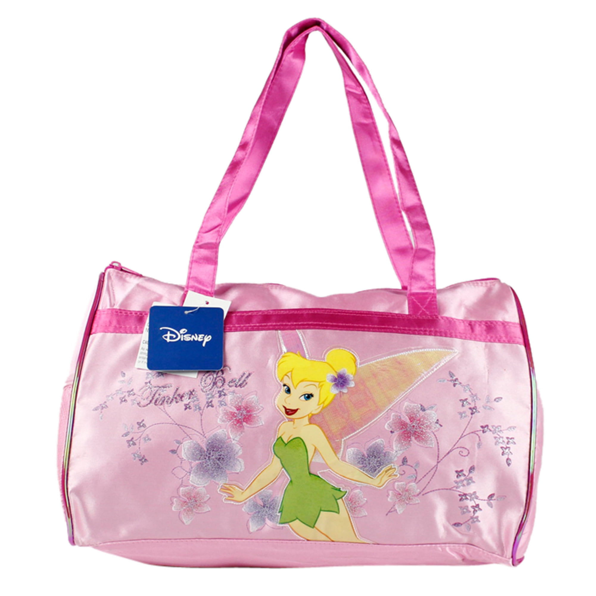 Pink Disney Tinkerbell Girls Large duffle Bag /Gym Bag/ Travel Bag 