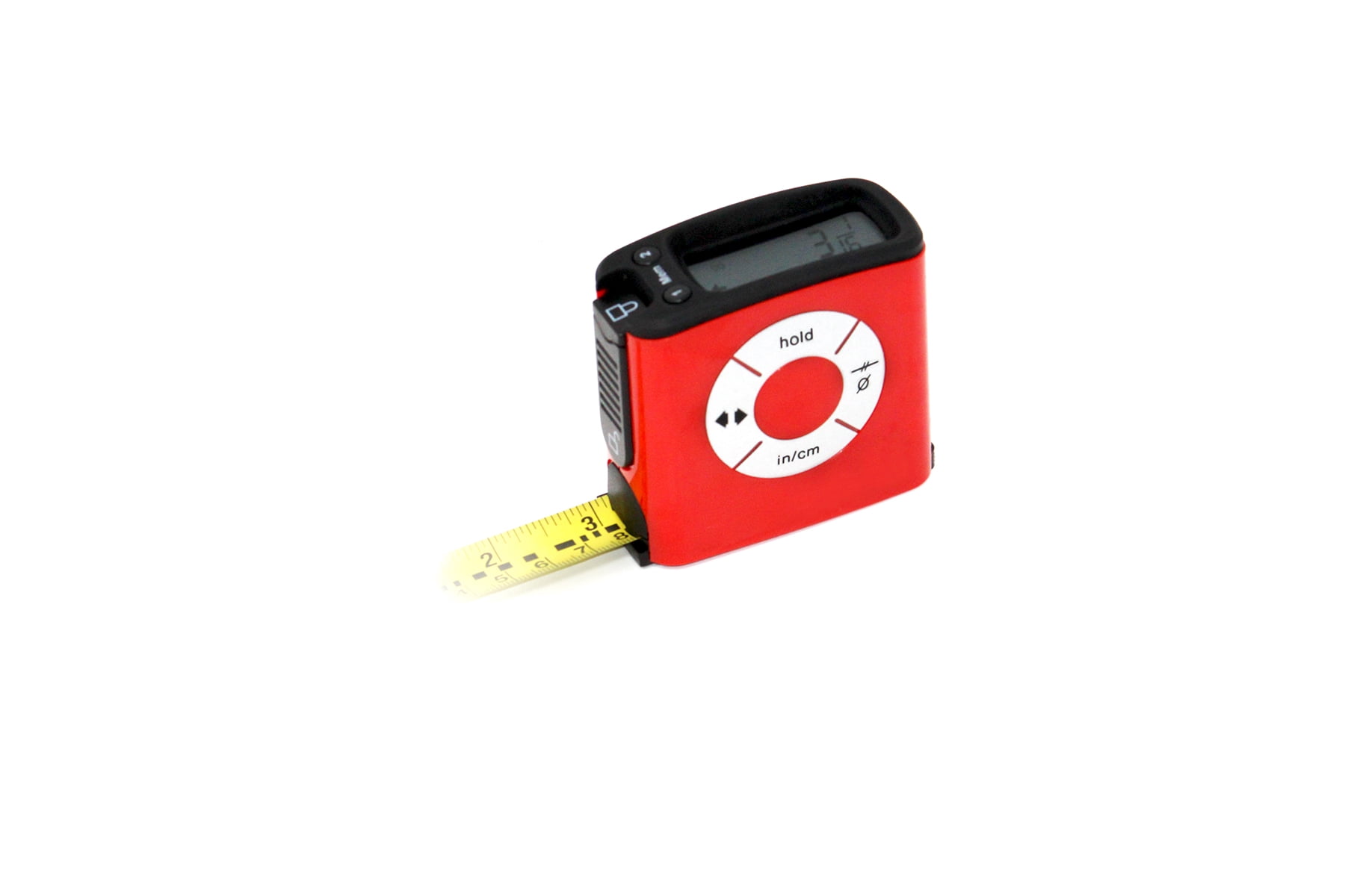 K Digital Tape Measure, Display And Read Accurate Distance On A Large Screen, SAE and Metric Units, Easy Unit Conversion, 16 feet Two Pack Red