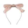 thumbnail image 4 of Accesorios Únicos 1 Pc Diadema de Seda Brillante con Lazo de Gasa Rosa, 4 of 6